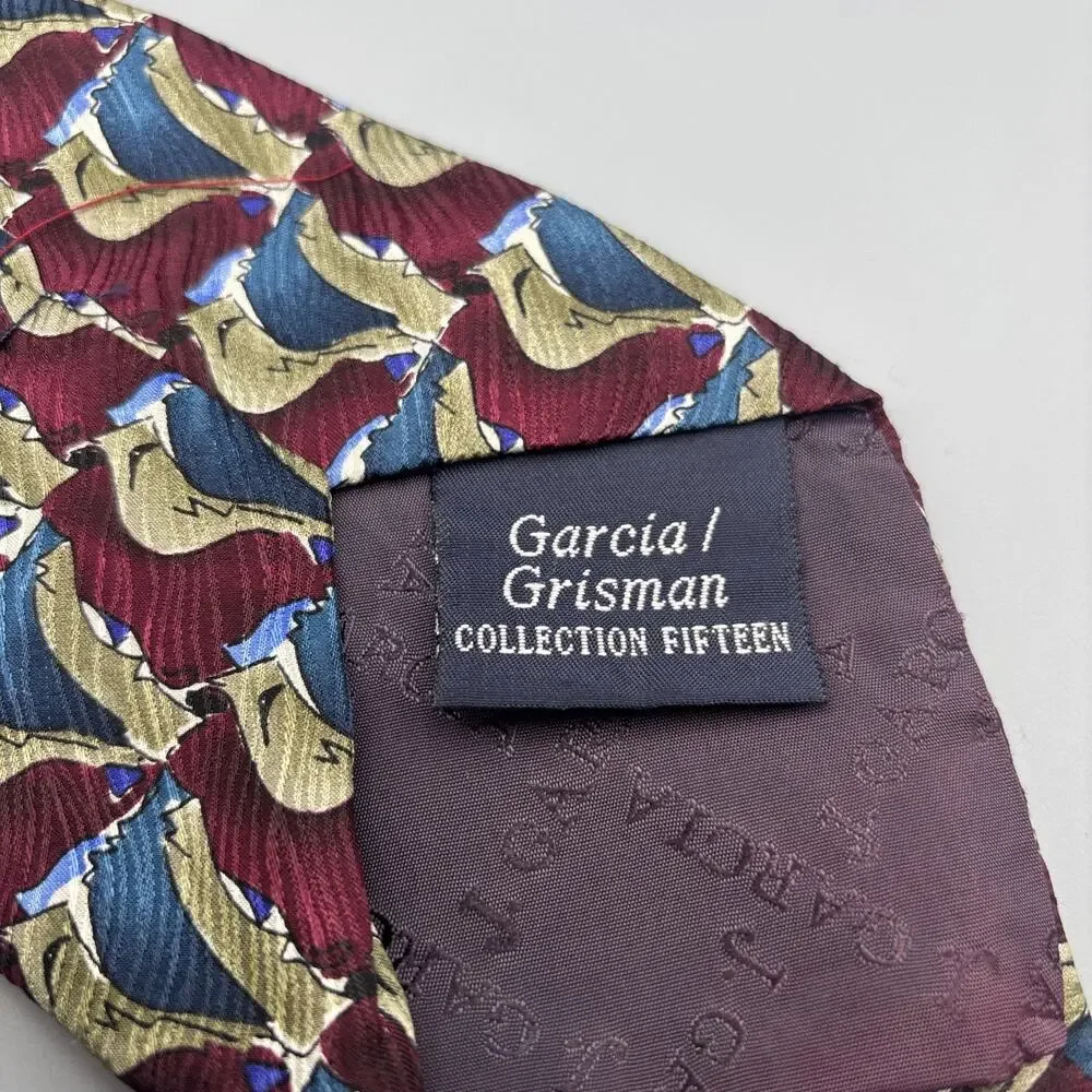 J. Garcia 100% Silk Tie Garcia/Grisman Collection Fifteen Grateful Dead